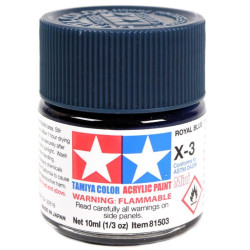 TAMIYA ROYAL BLUE ACRYLIC - X-3