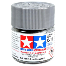TAMIYA CHROME SILVER ACRYLIC - X-11