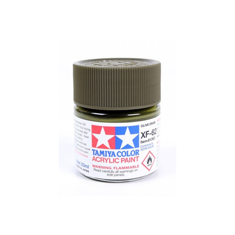 TAMIYA OLIVE DRAB ACRYLIC - XF-62