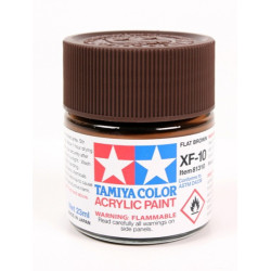 TAMIYA FLAT BROWN ACRYLIC - XF-10