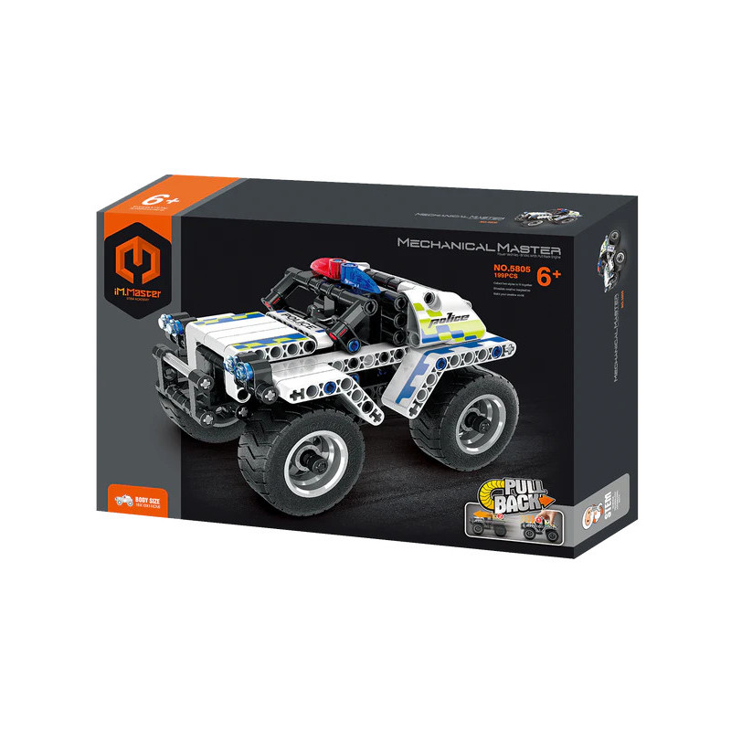 PULLBACK POLICE CAR BLOCK SET 5805