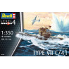 TYPE VII C/41 GERMAN SUBMARINE 1/350 MODEL KIT
