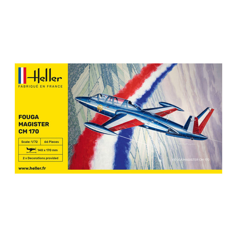 FOUGA MAGISTER CM 170 1/72 MODEL KIT